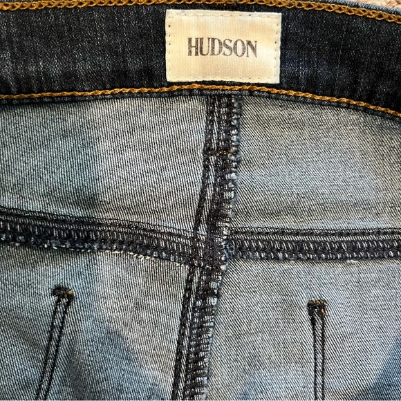 HUDSON Jeans Women’s 29 Blue Nico Mid Rise Ankle Raw Hem - Picture 7 of 8